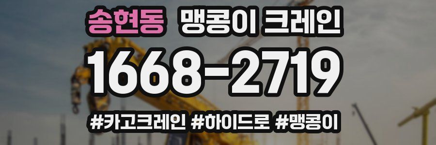 송현동 맹콩이 크레인