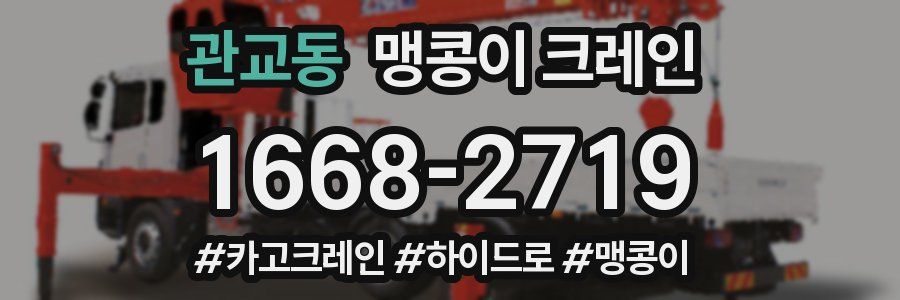 관교동 맹콩이 크레인