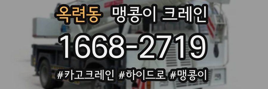 옥련동 맹콩이 크레인