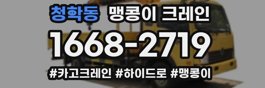 청학동 맹콩이 크레인