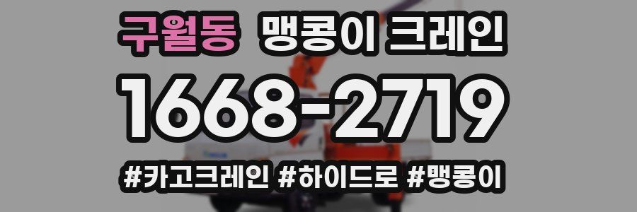 구월동 맹콩이 크레인