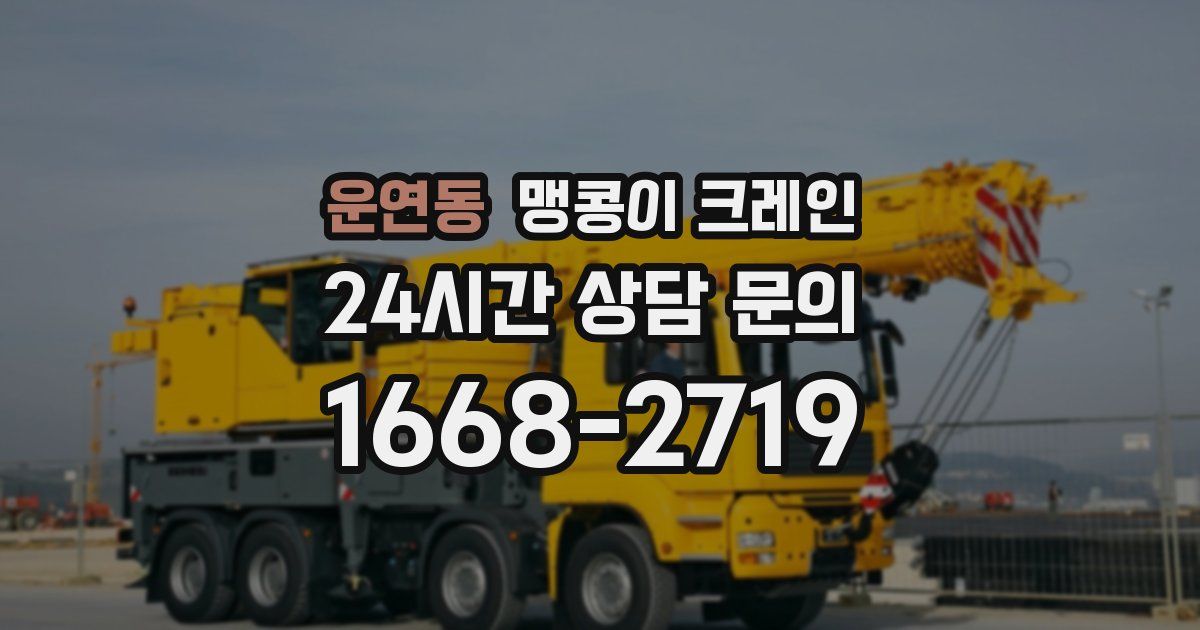 운연동 맹콩이 크레인