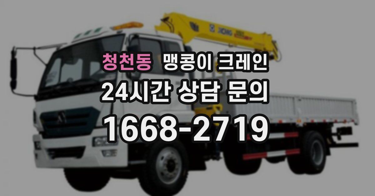 청천동 맹콩이 크레인