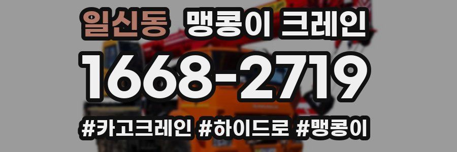 일신동 맹콩이 크레인
