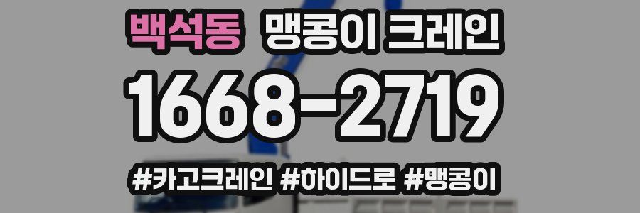 백석동 맹콩이 크레인