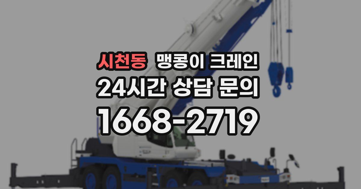 시천동 맹콩이 크레인