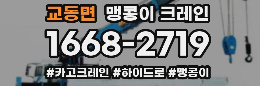 교동면 맹콩이 크레인