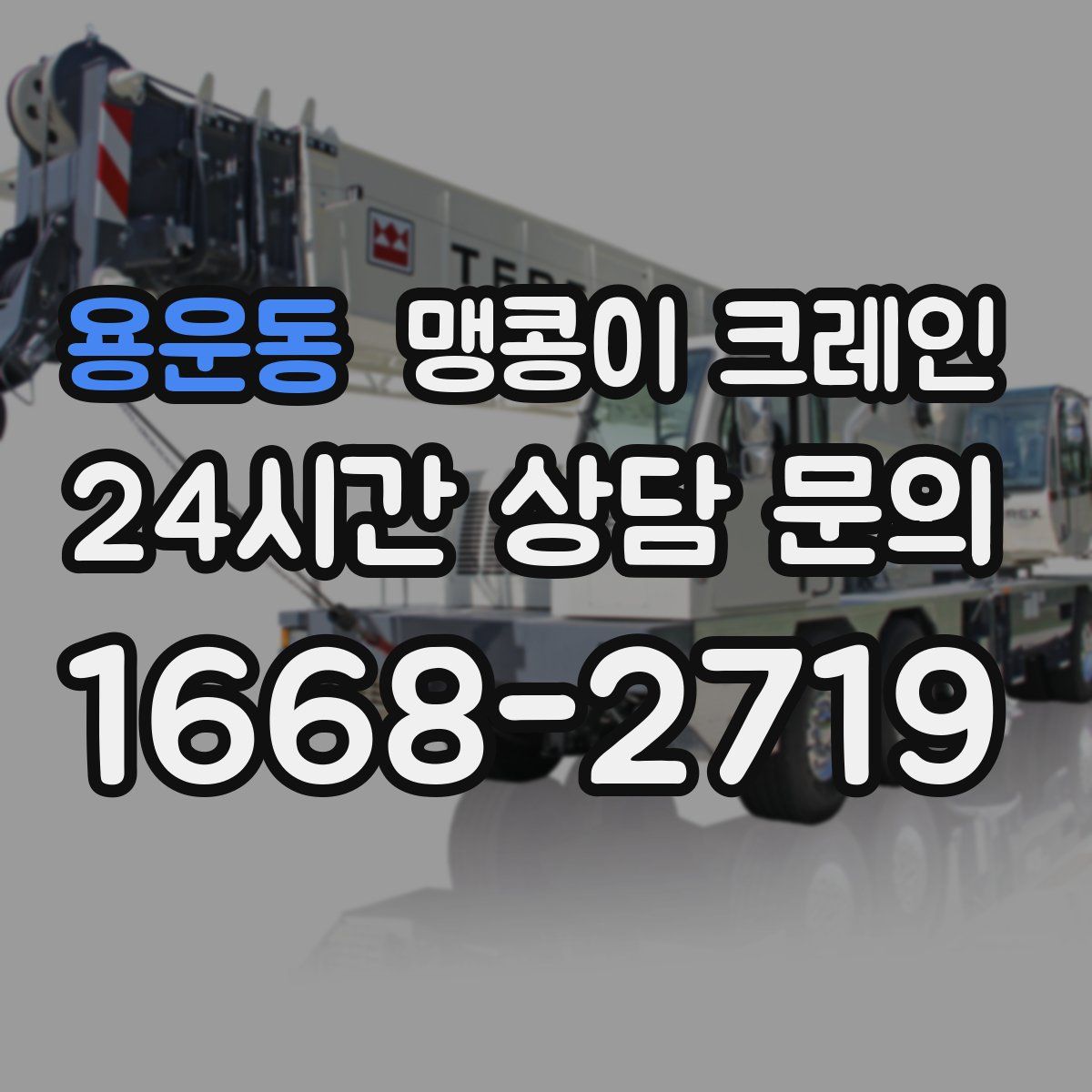 용운동 맹콩이 크레인