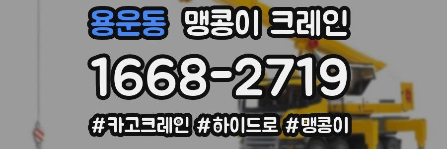 용운동 맹콩이 크레인