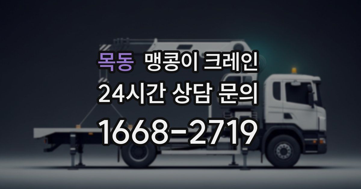 목동 맹콩이 크레인