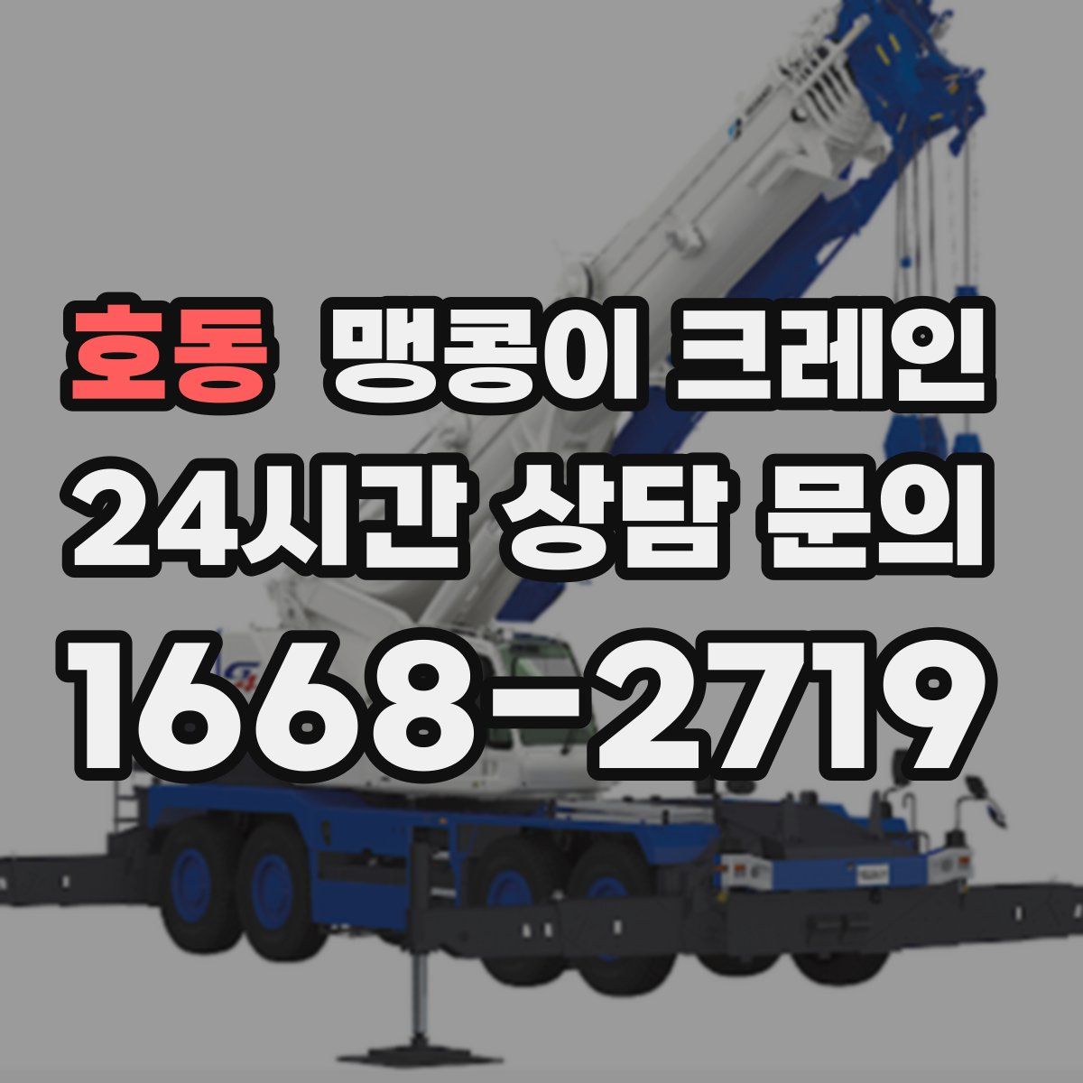 호동 맹콩이 크레인