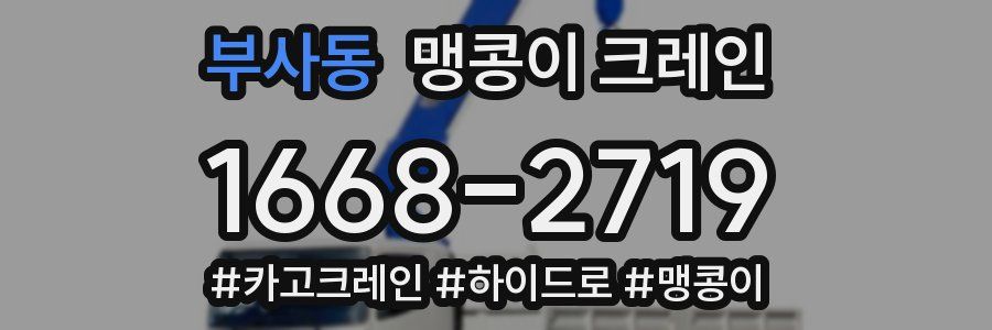 부사동 맹콩이 크레인