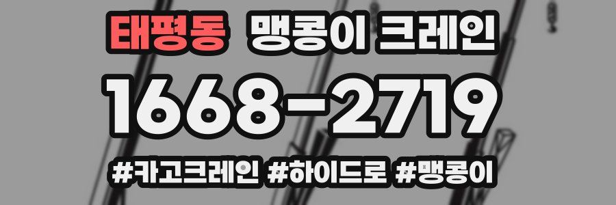 태평동 맹콩이 크레인