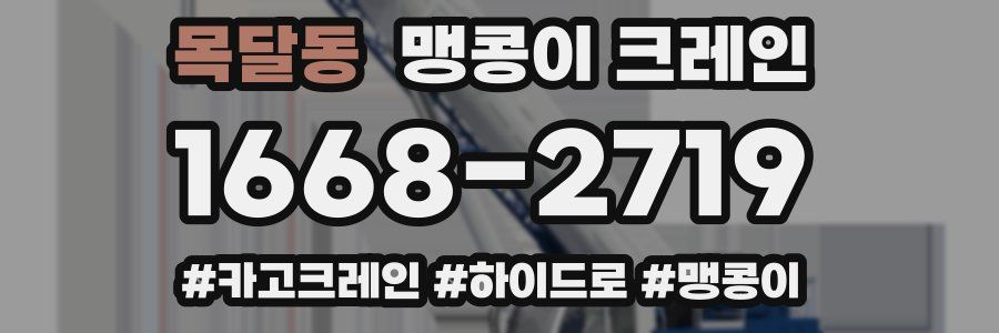 목달동 맹콩이 크레인