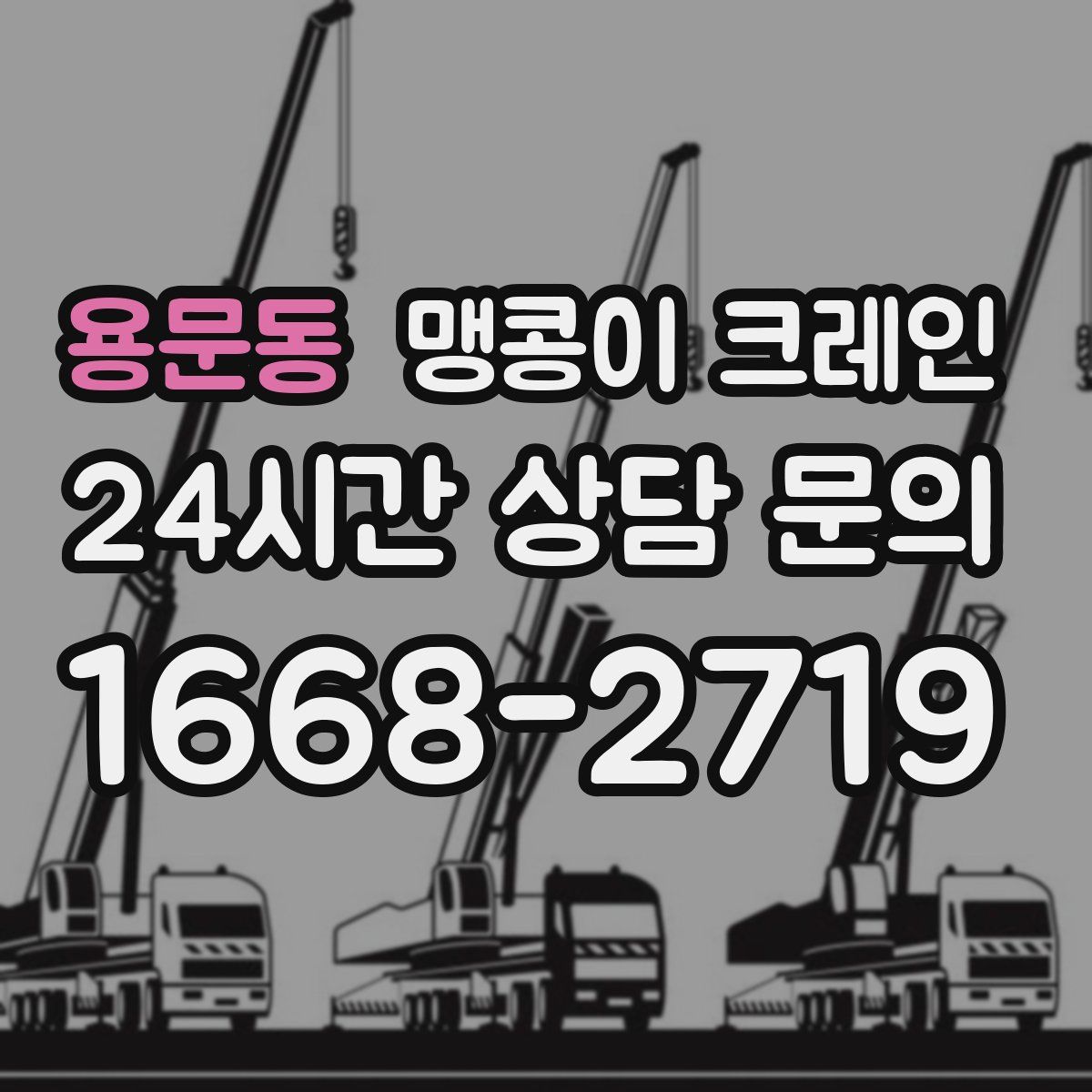 용문동 맹콩이 크레인