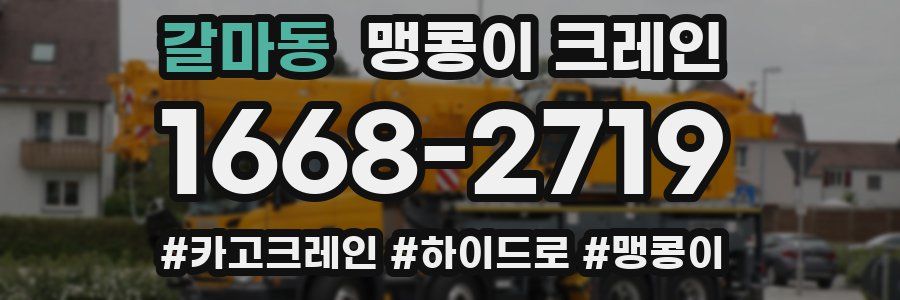 갈마동 맹콩이 크레인