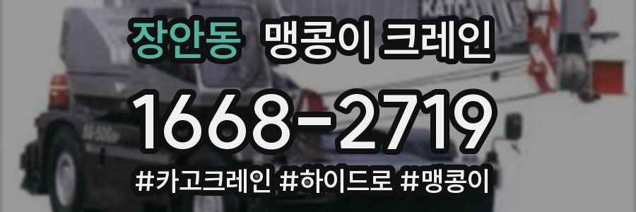 장안동 맹콩이 크레인