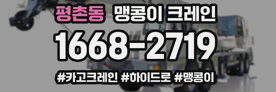 평촌동 맹콩이 크레인