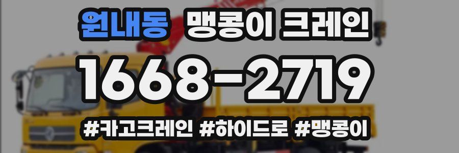 원내동 맹콩이 크레인