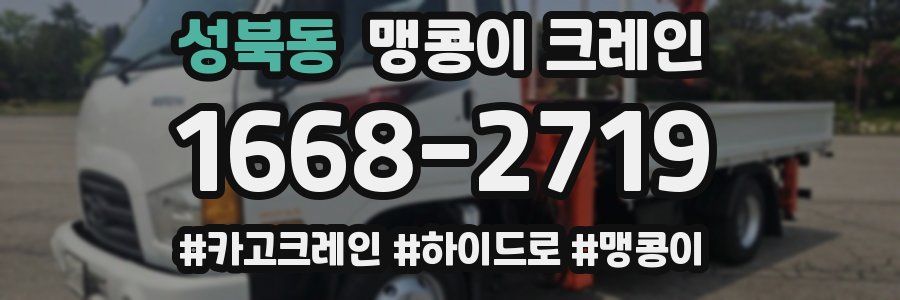 성북동 맹콩이 크레인