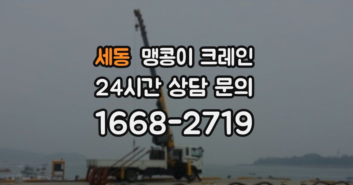세동 맹콩이 크레인
