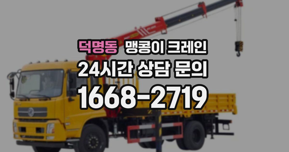 덕명동 맹콩이 크레인