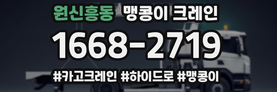 원신흥동 맹콩이 크레인