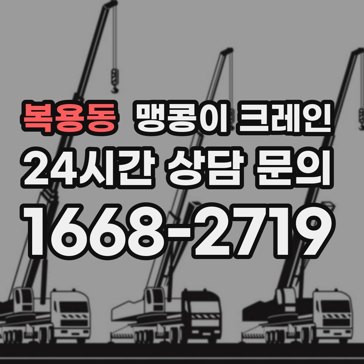 복용동 맹콩이 크레인