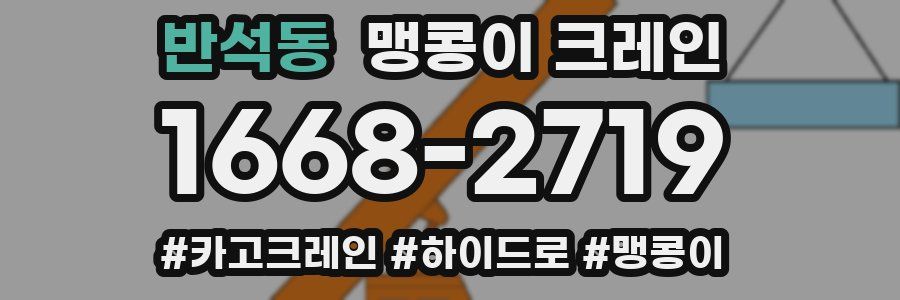 반석동 맹콩이 크레인