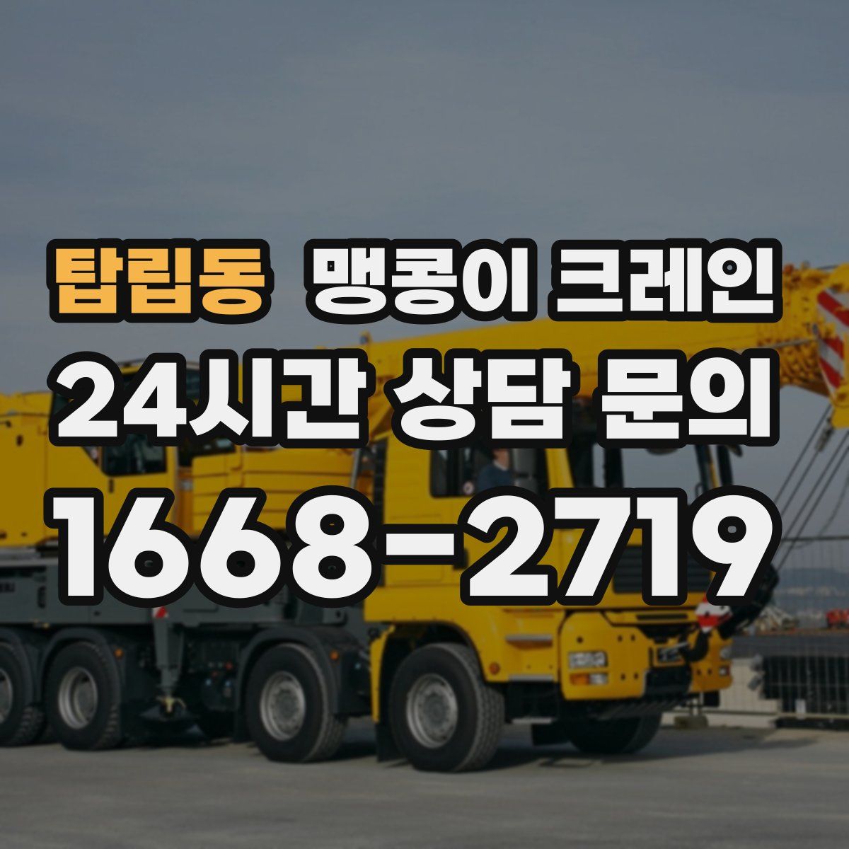 탑립동 맹콩이 크레인