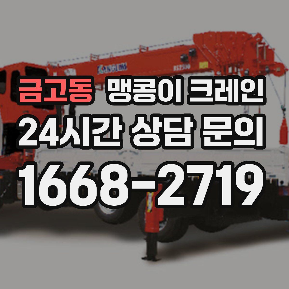 금고동 맹콩이 크레인