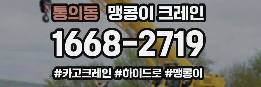 통의동 맹콩이 크레인