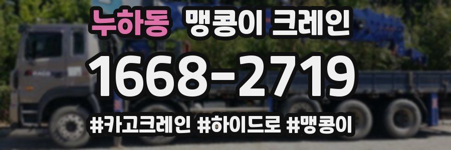 누하동 맹콩이 크레인