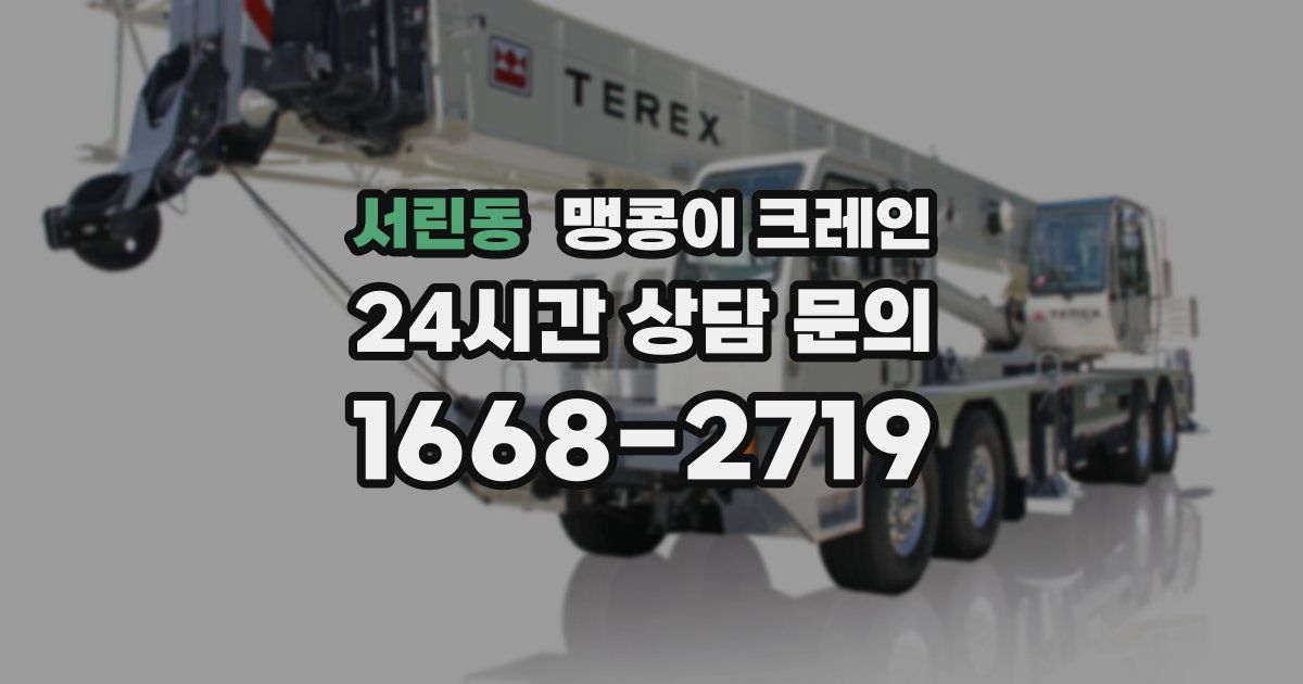 서린동 맹콩이 크레인