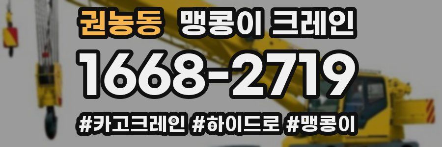 권농동 맹콩이 크레인