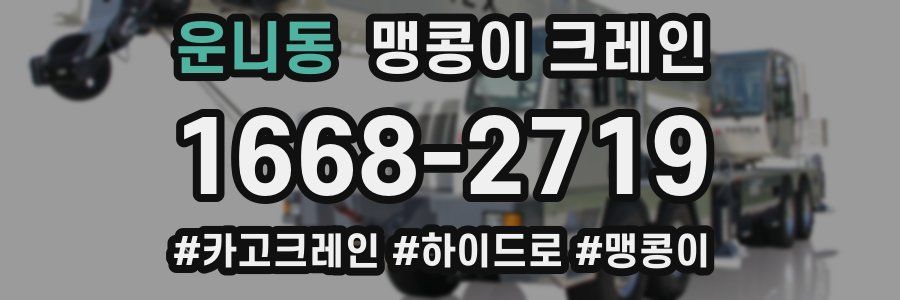 운니동 맹콩이 크레인