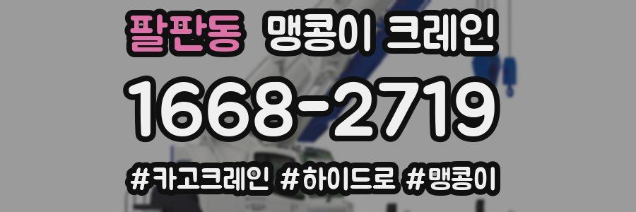 팔판동 맹콩이 크레인
