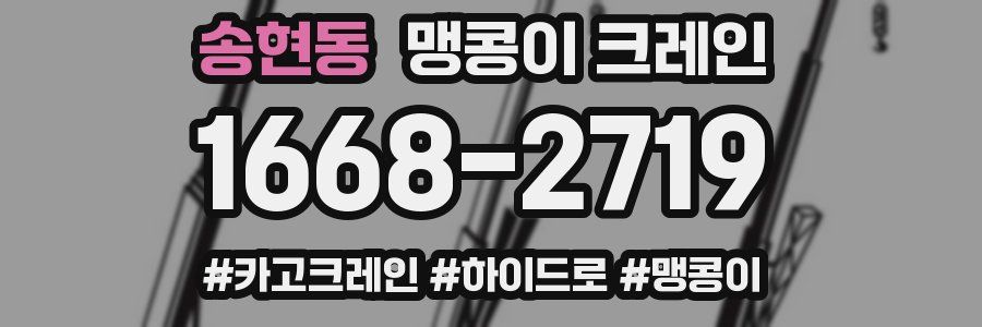 송현동 맹콩이 크레인