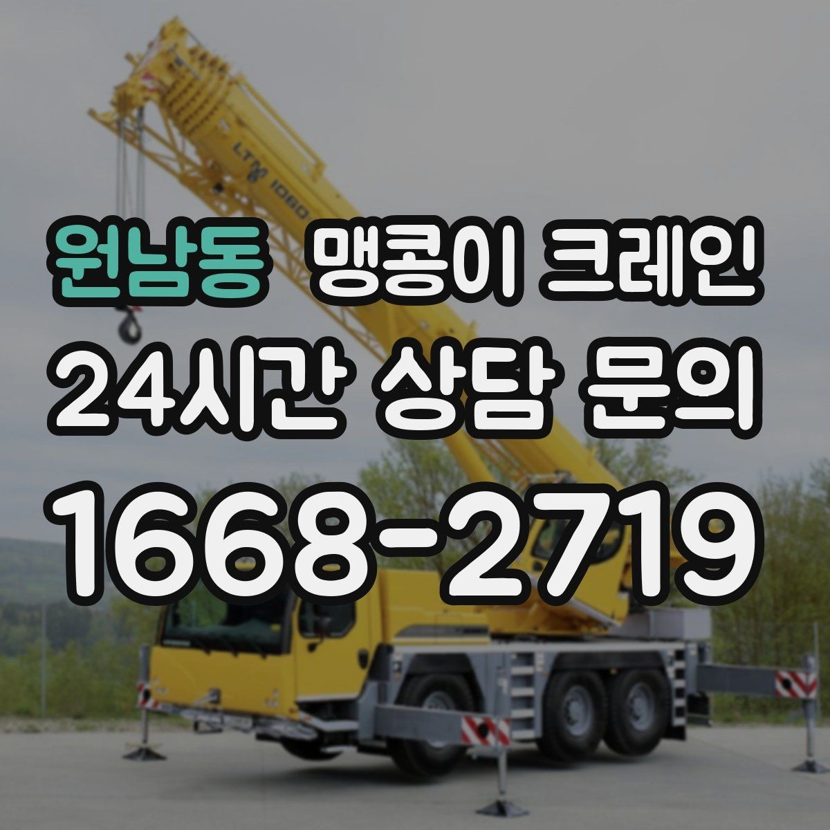 원남동 맹콩이 크레인 컨테이너 내부 장비 반입에 적합한 이유