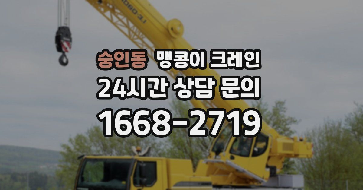 숭인동 맹콩이 크레인