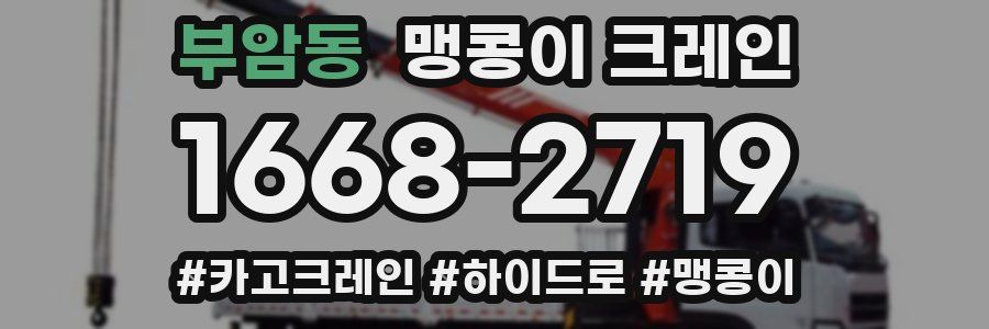 부암동 맹콩이 크레인