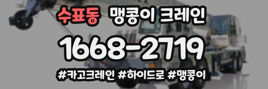 수표동 맹콩이 크레인