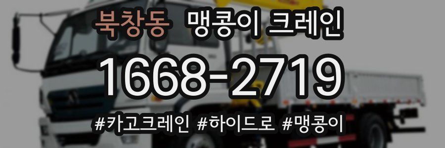 북창동 맹콩이 크레인