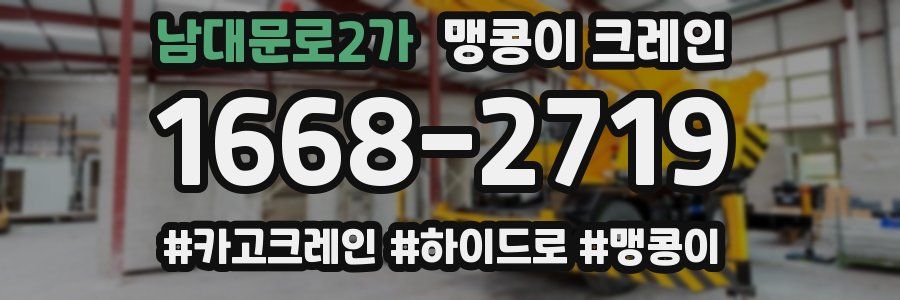 남대문로2가 맹콩이 크레인