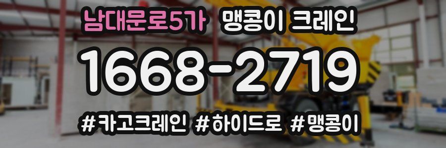 남대문로5가 맹콩이 크레인