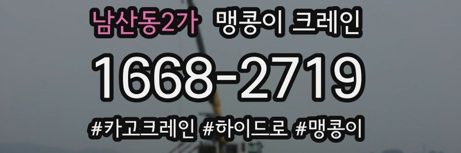 남산동2가 맹콩이 크레인