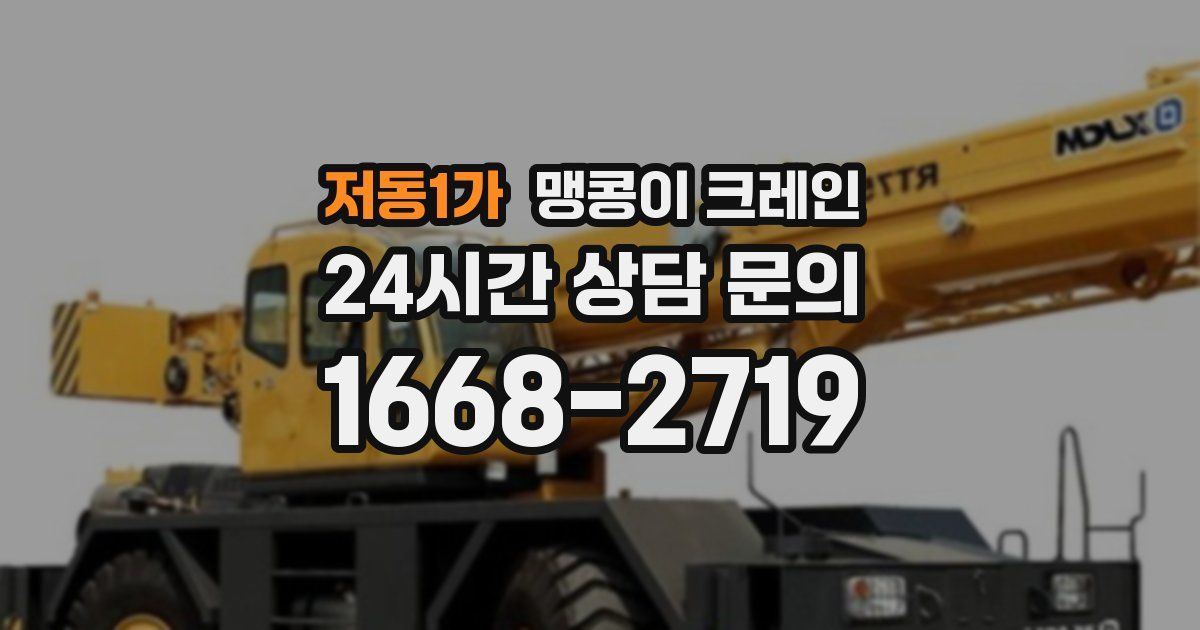 저동1가 맹콩이 크레인