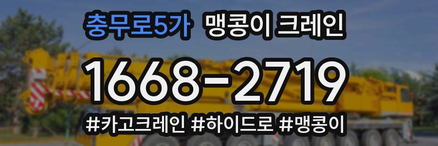 충무로5가 맹콩이 크레인