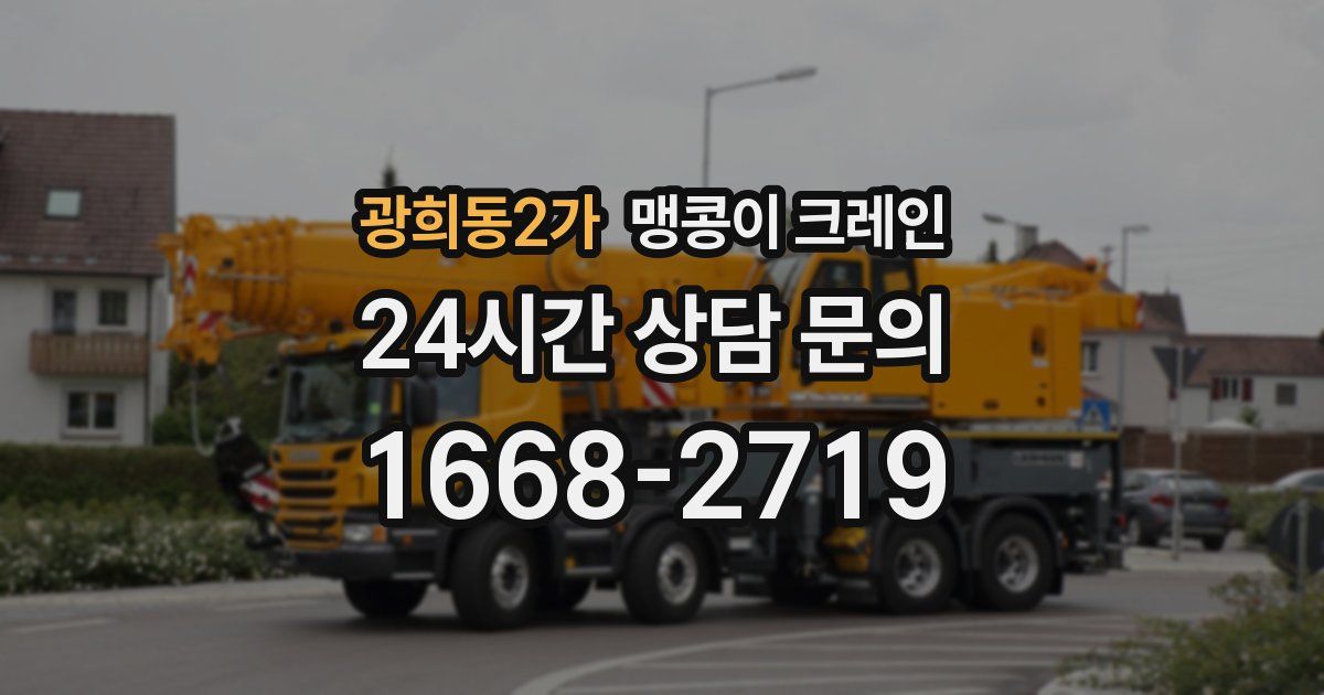 광희동2가 맹콩이 크레인