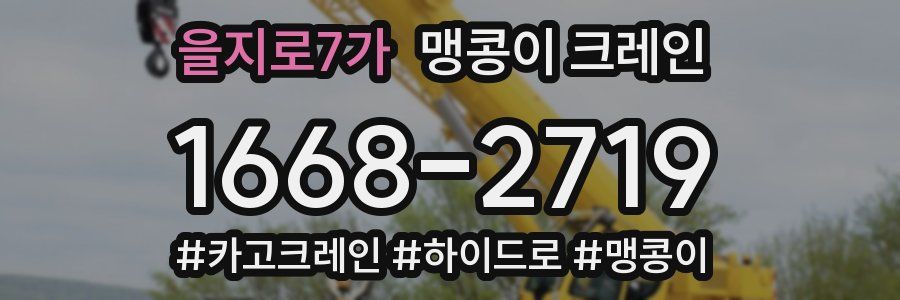 을지로7가 맹콩이 크레인